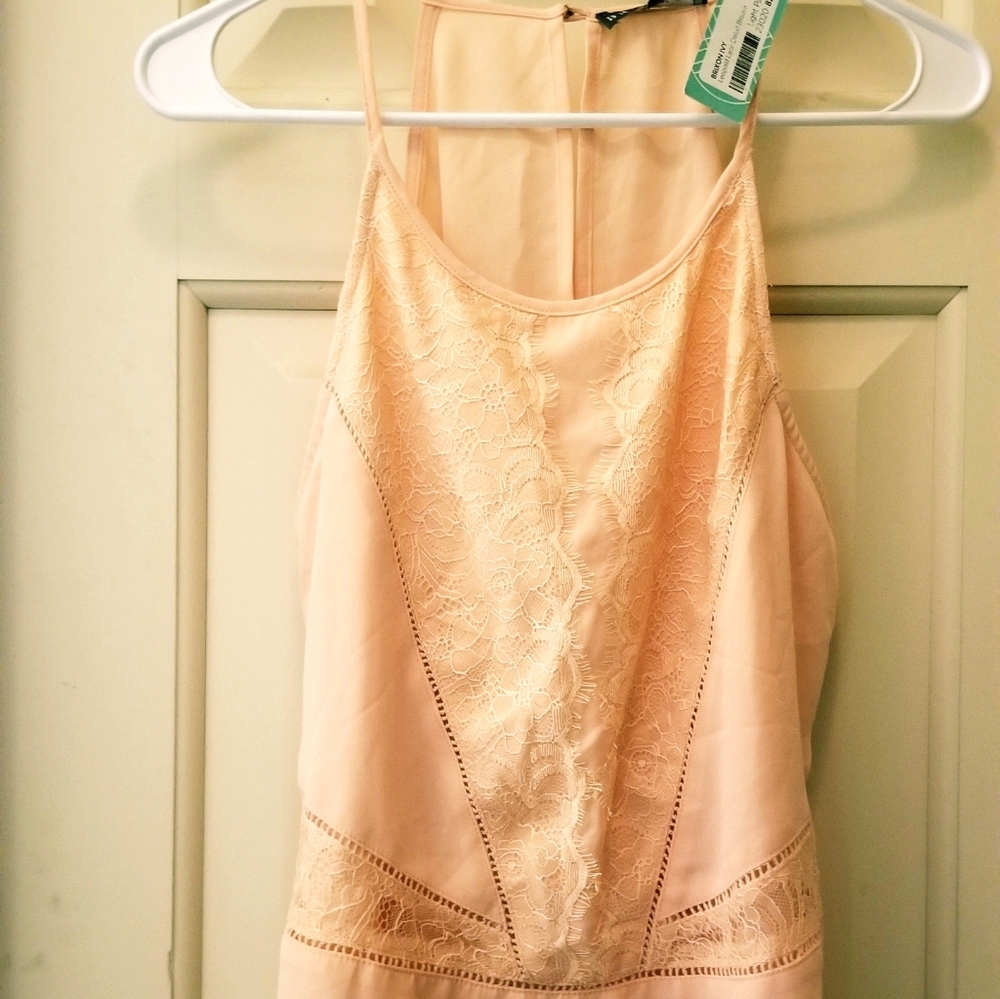 NWT BRIXON IVY peach dressy camisole tank